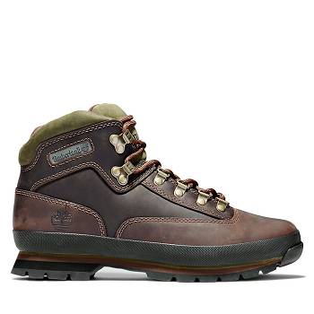 Timberland Classic Kožené Euro Hiker - Hnede Turistické Topánky Panske, TB0057G